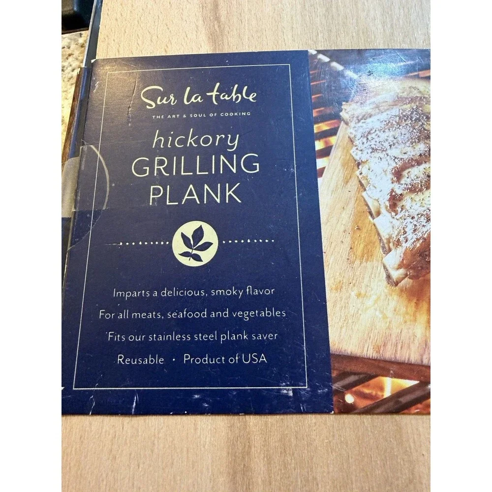 Sur La Table Stainless Steel BBQ Grilling Wood Plank Saver Tray